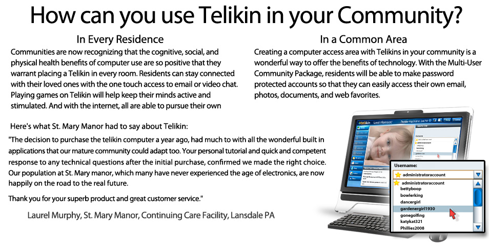 How can you use Telikin in your Community?